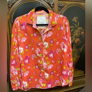 Cute gently worn Cino blouse floral print Cotton